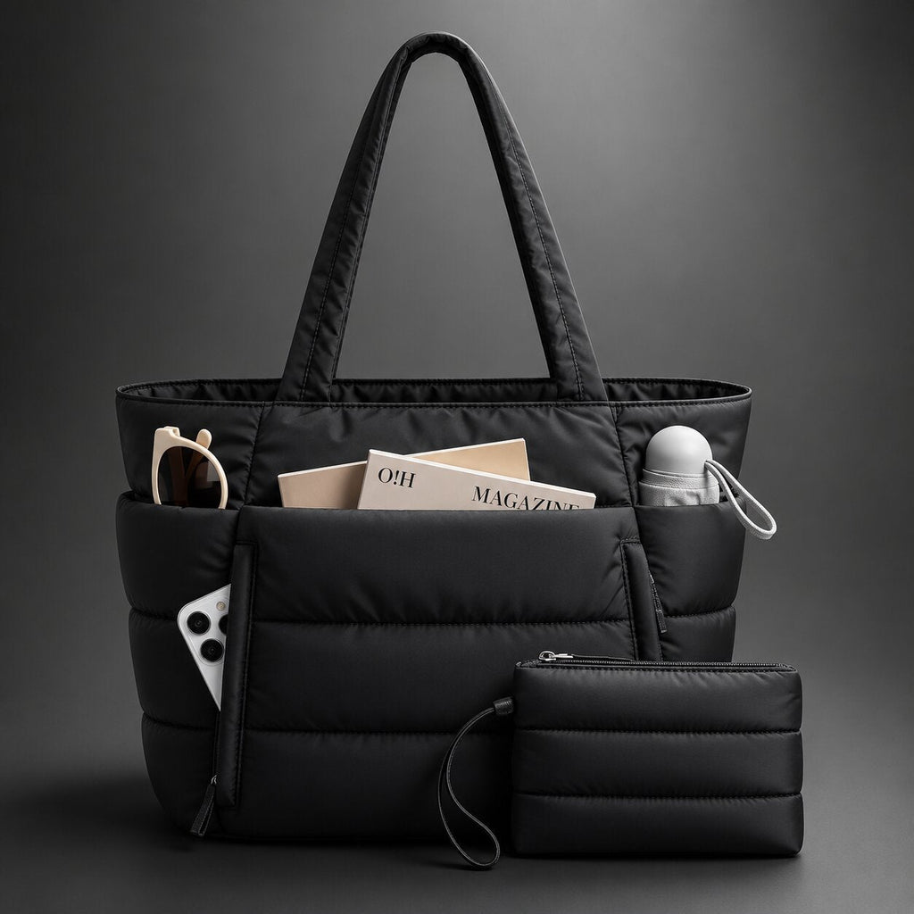 Daunenia Puffer Tote Bag — Lightweight Everyday Carryall