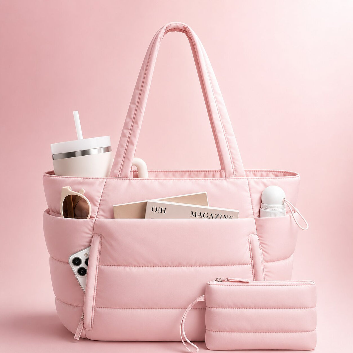 Daunenia Puffer Tote Bag — Lightweight Everyday Carryall