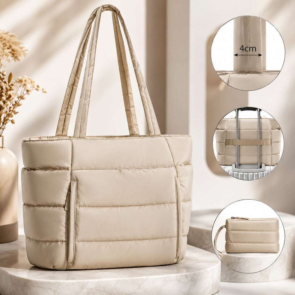Daunenia Puffer Tote Bag — Lightweight Everyday Carryall