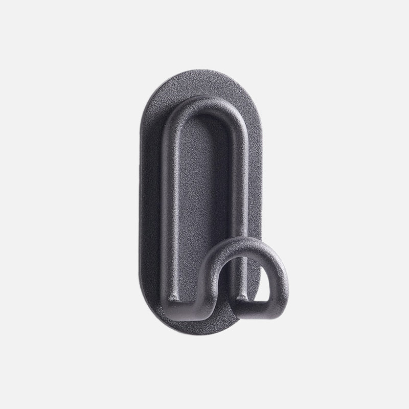 Pink Metal Self-Adhesive Wall Hook Dual Coat Hanger No Drilling