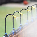 Garden Misting System With 20 Meters And 20 Adjustable Copper Nozzles Toolless Setup