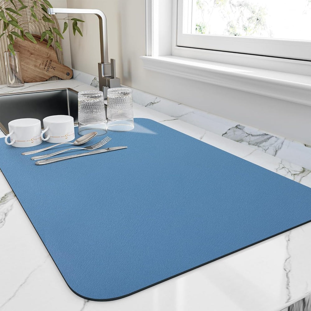 Quick Dry Kitchen Dish Mat | Highly Absorbent | Ka-mostore