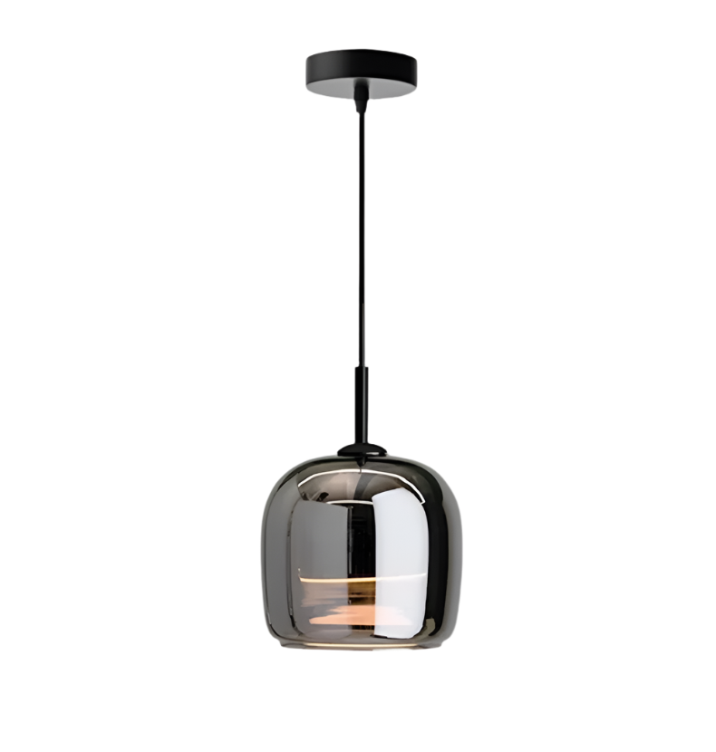 Nordic Pendant Light In Black Glass For Kitchen Island And Dining Room Modern Ceiling Lamp