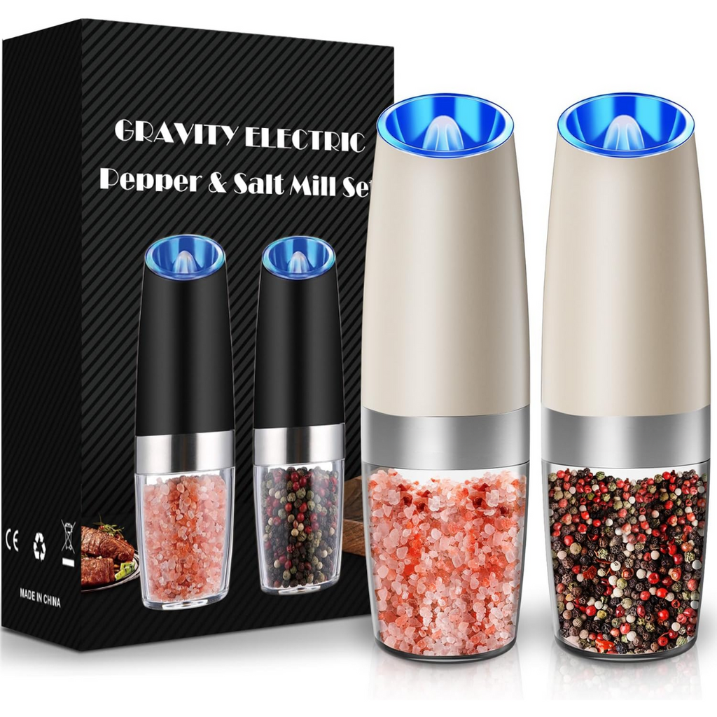 Rechargeable Electric Pepper and Salt Mill Set - GrindMaster Duo | Ka-mostore