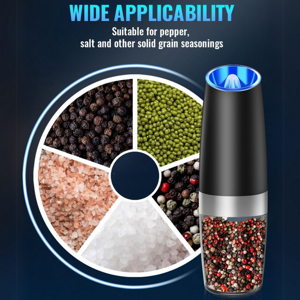Rechargeable Electric Pepper and Salt Mill Set - GrindMaster Duo | Ka-mostore