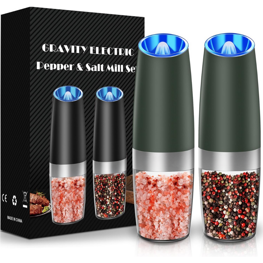 Rechargeable Electric Pepper and Salt Mill Set - GrindMaster Duo | Ka-mostore