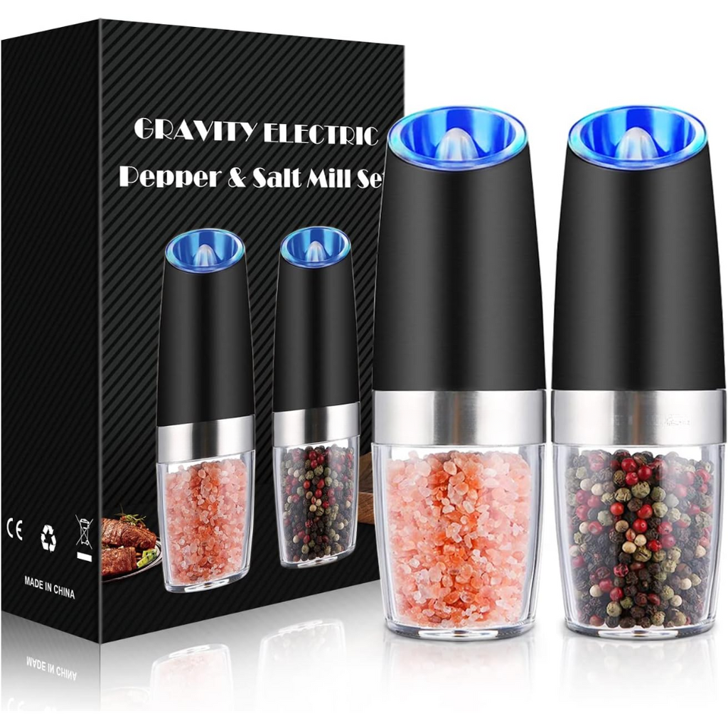 Rechargeable Electric Pepper and Salt Mill Set - GrindMaster Duo | Ka-mostore