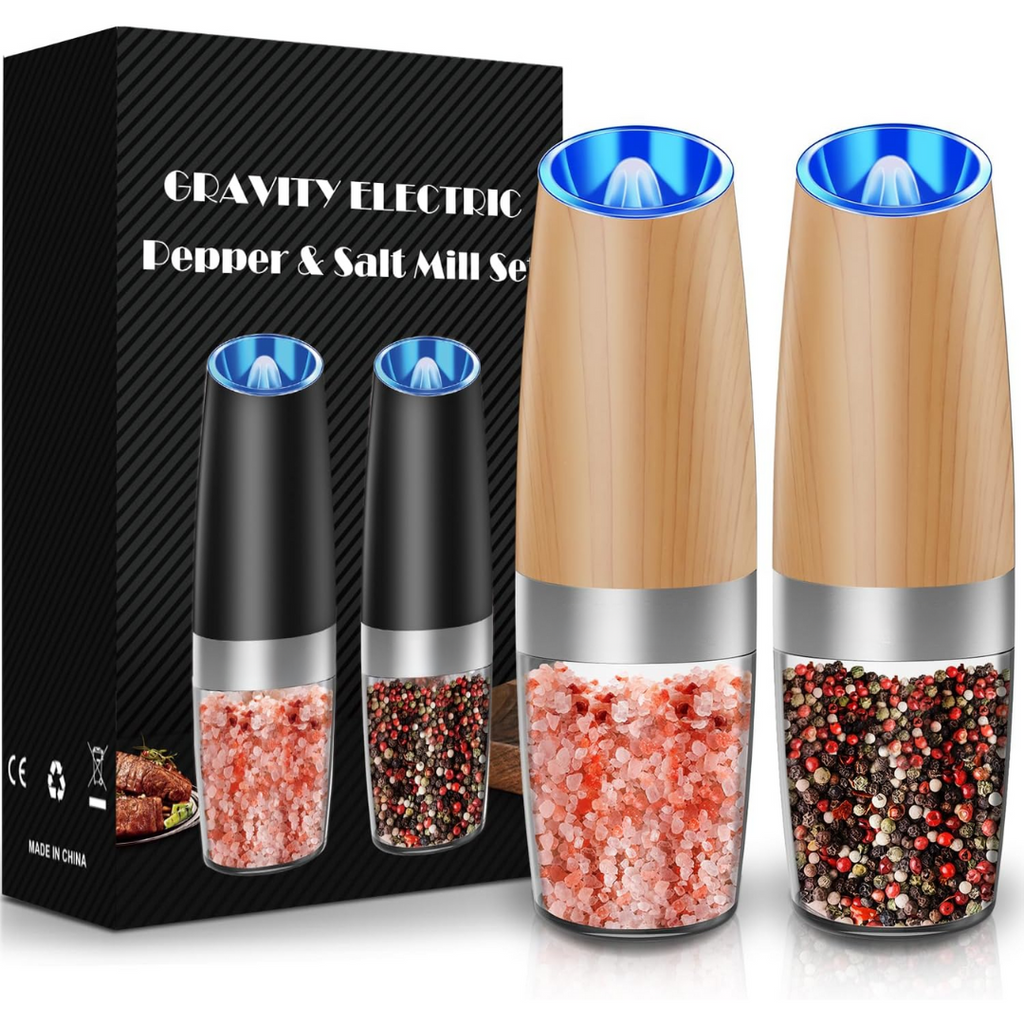 Rechargeable Electric Pepper and Salt Mill Set - GrindMaster Duo | Ka-mostore