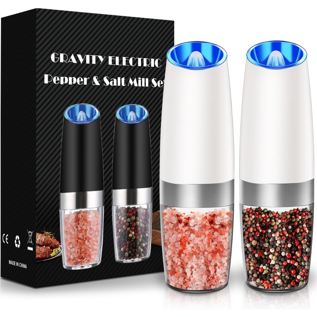 Rechargeable Electric Pepper and Salt Mill Set - GrindMaster Duo | Ka-mostore
