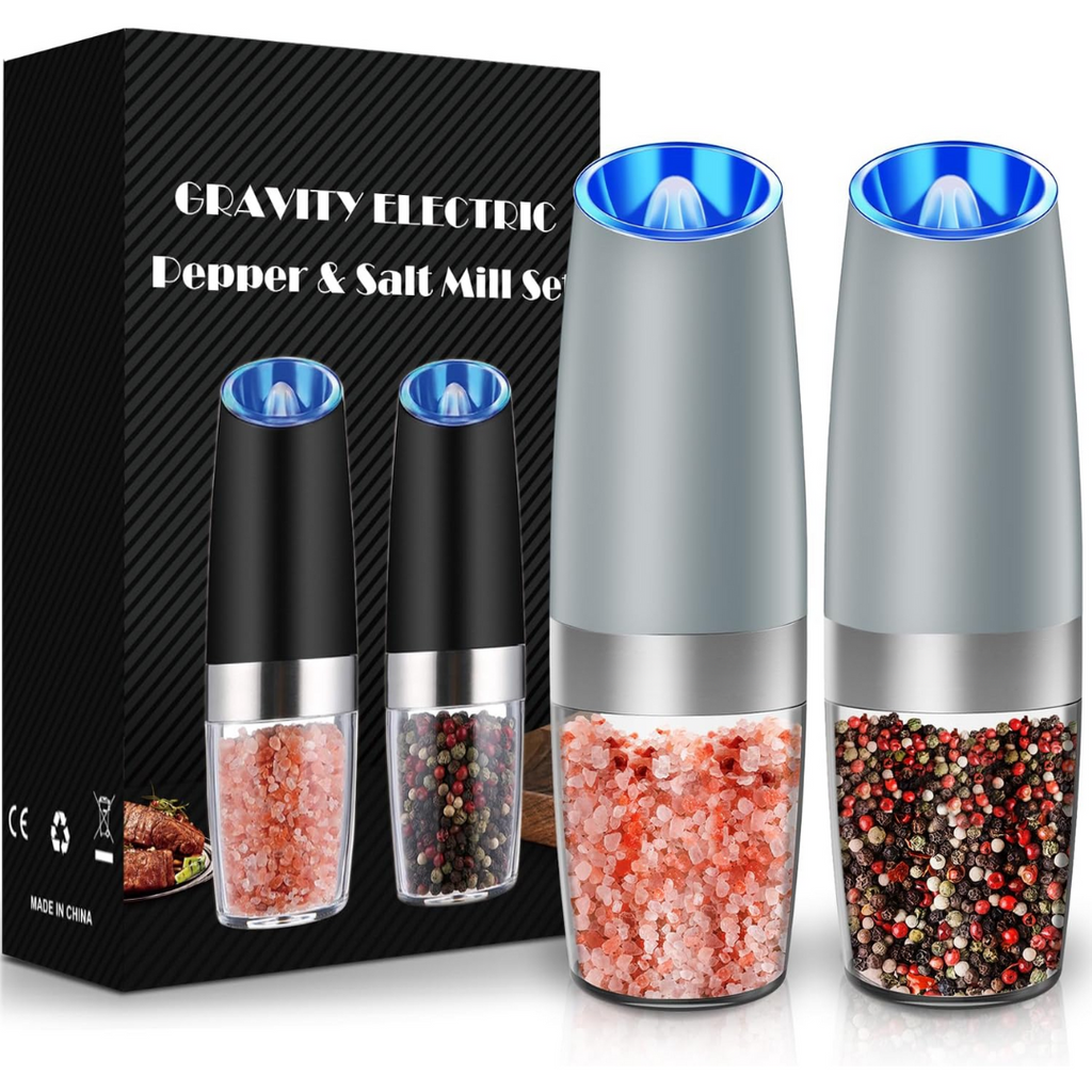 Rechargeable Electric Pepper and Salt Mill Set - GrindMaster Duo | Ka-mostore
