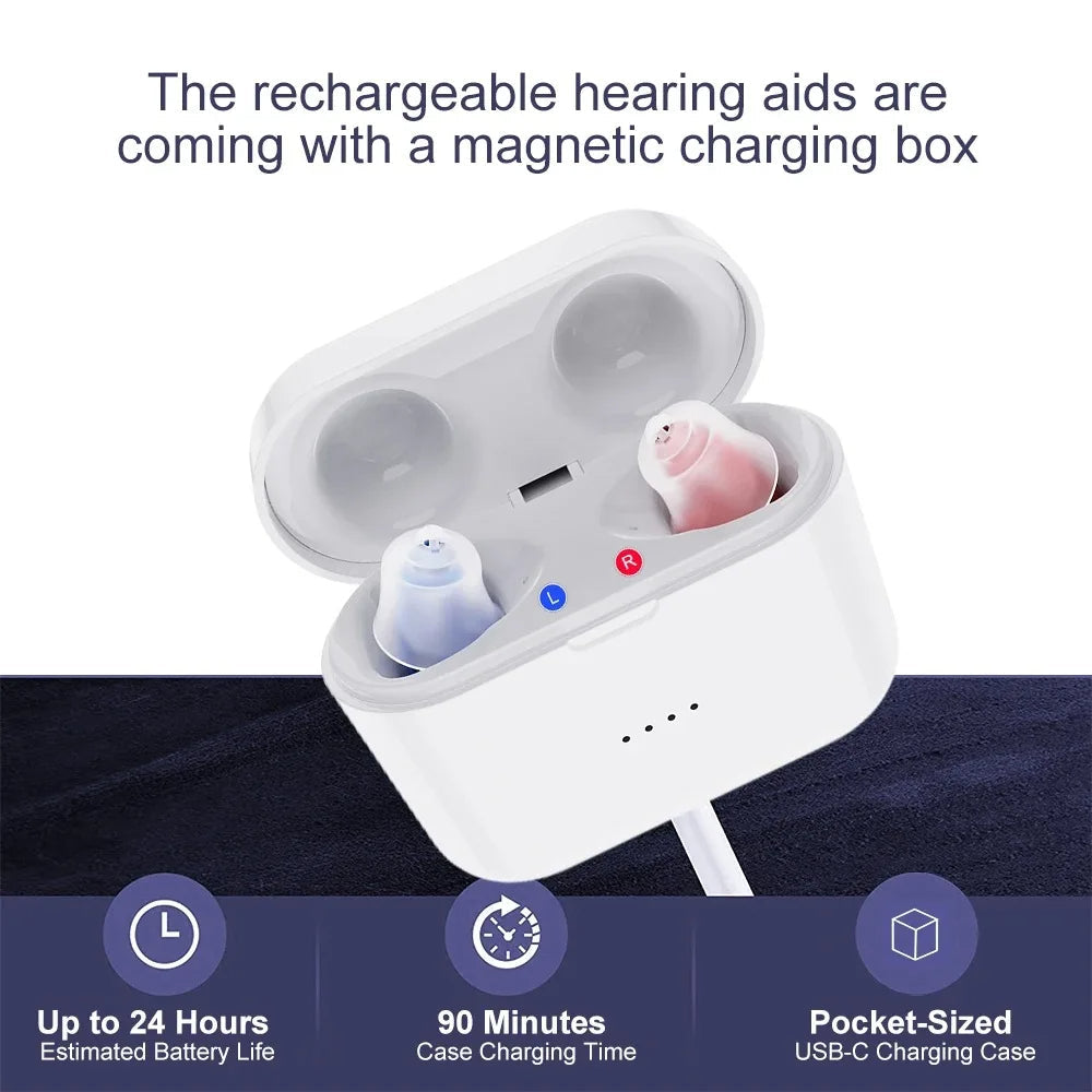Rechargeable Invisible Hearing Aids | Ka-mostore
