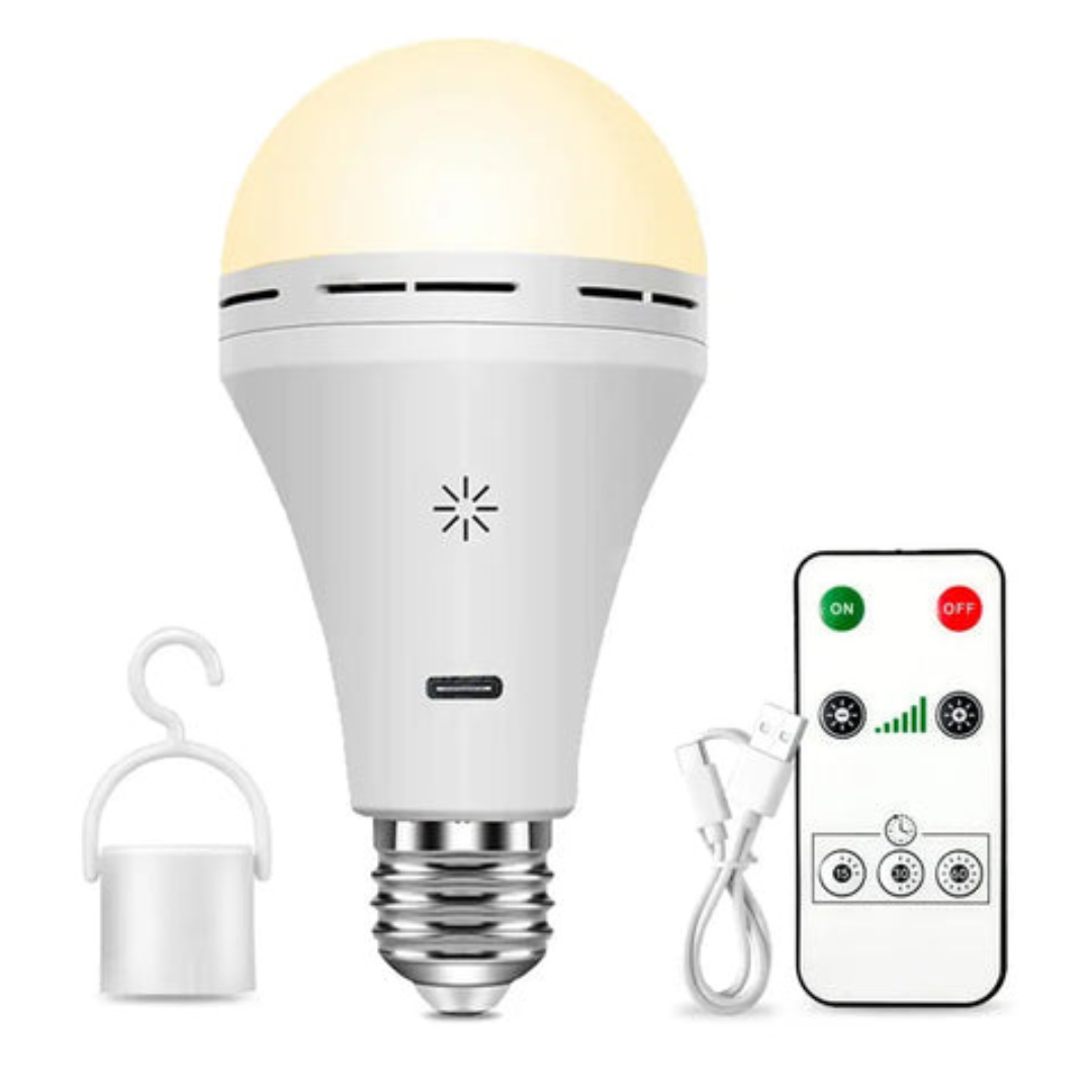 Rechargeable LED Bulb with Remote Control – Practicality and Energy Savings | Ka-mostore