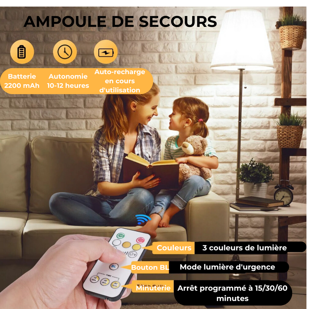Rechargeable LED Bulb with Remote Control – Practicality and Energy Savings | Ka-mostore