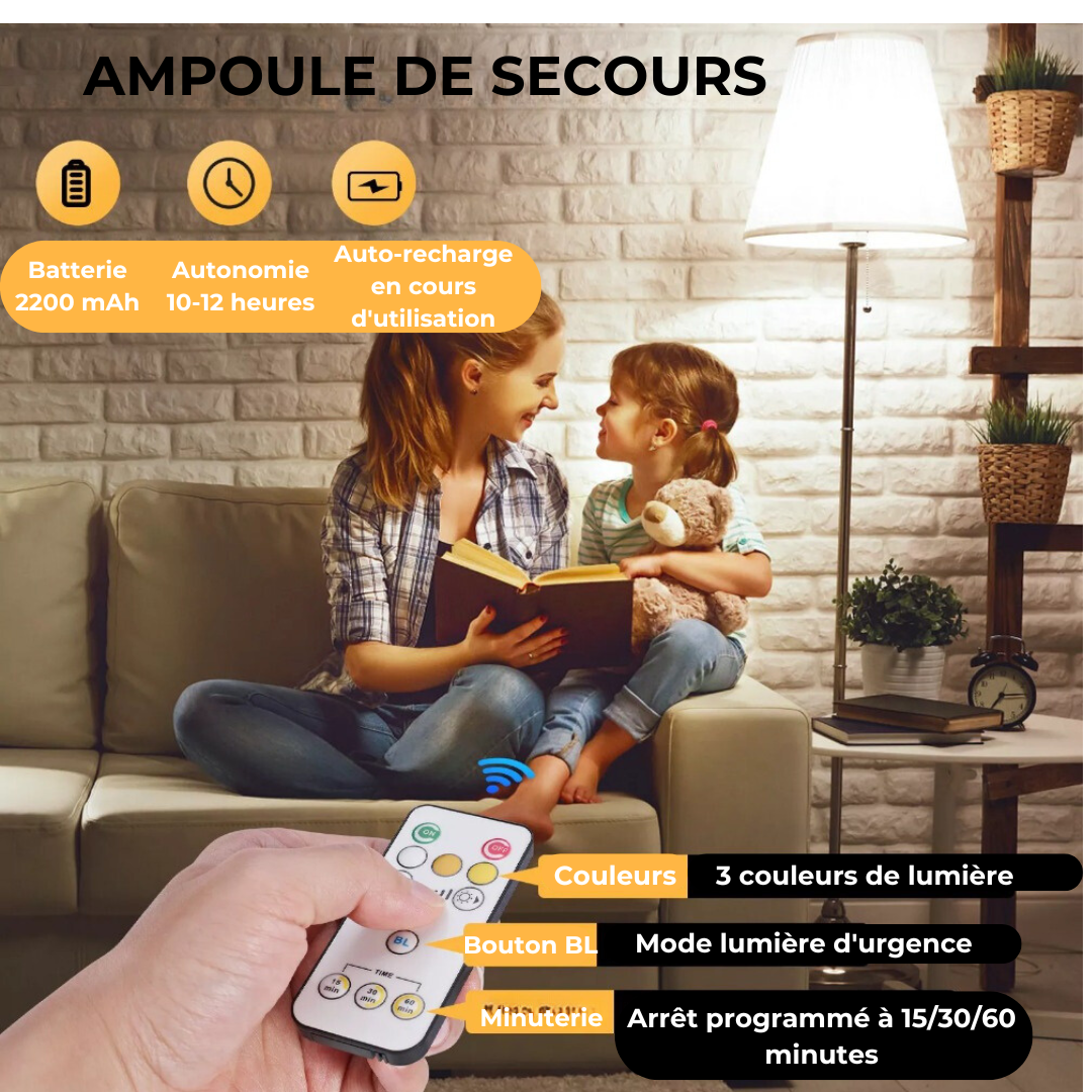 Rechargeable LED Bulb with Remote Control – Practicality and Energy Savings | Ka-mostore
