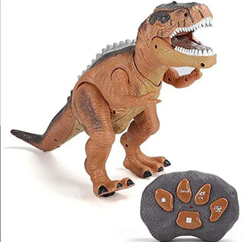 Remote Control T-Rex Dinosaur with LED Light, Walking & Roaring Realistic Dinosaur Toys | Ka-mostore