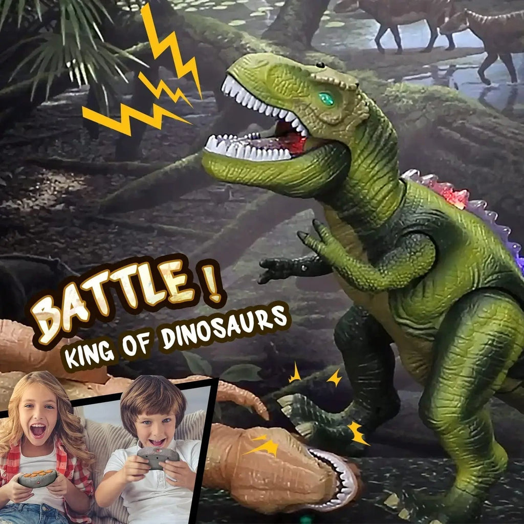 Remote Control T-Rex Dinosaur with LED Light, Walking & Roaring Realistic Dinosaur Toys | Ka-mostore