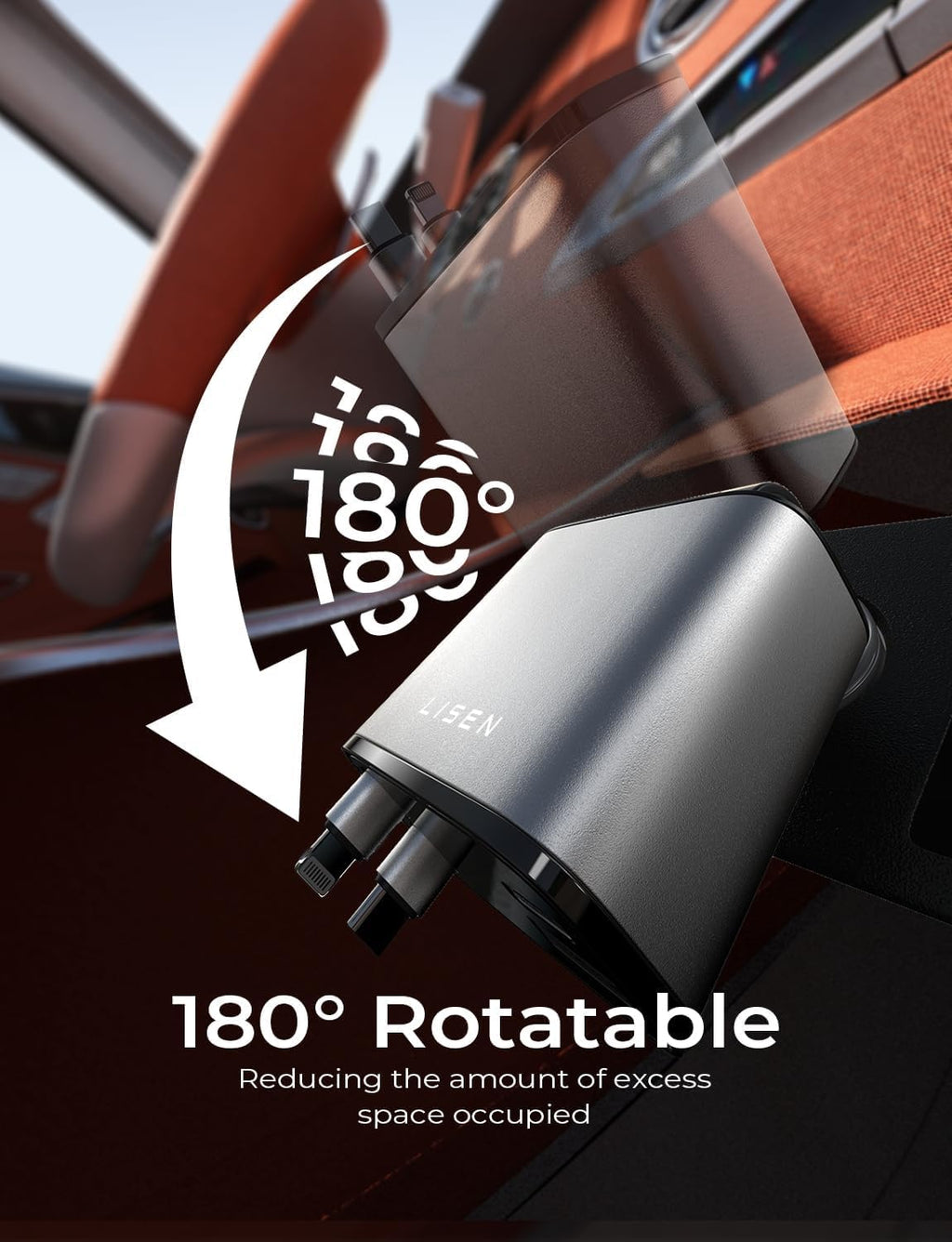 Retractable Car Charger 69W USB C | Ka-mostore