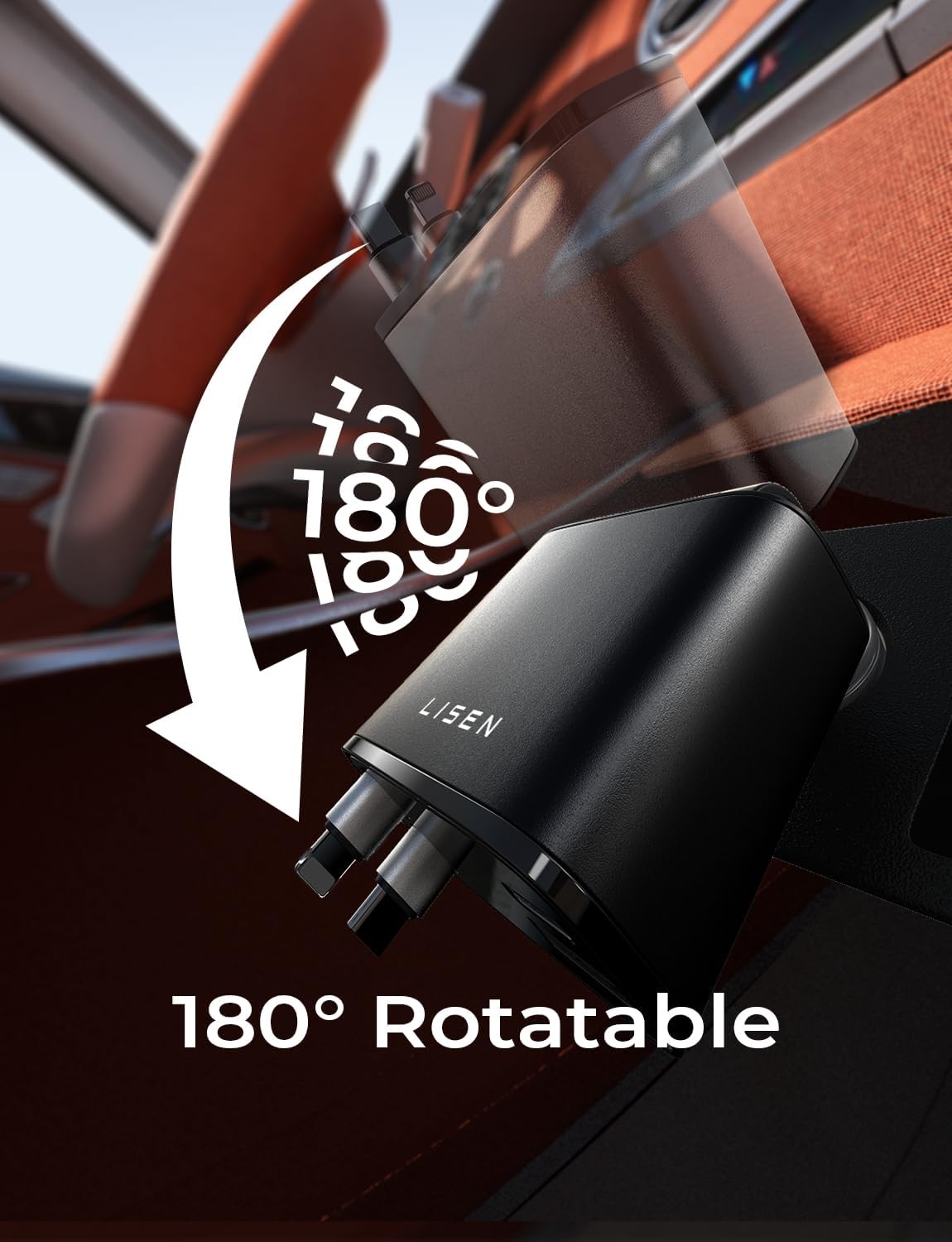 Retractable Car Charger 69W USB C | Ka-mostore