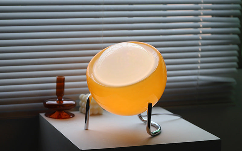RETRO GLASS TABLE LAMP - ATMOSPHERIC NORDIC NIGHT LIGHTING | Ka-mostore