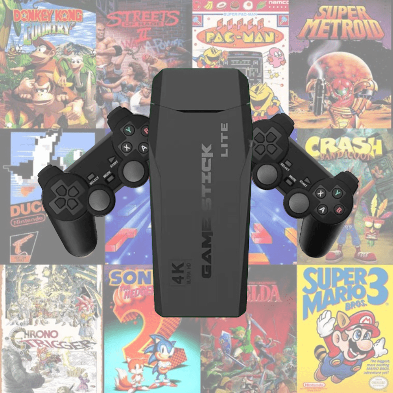 Klassisk spelkonsol med över 15 000 spel och trådlösa handkontroller | Ka-mostore