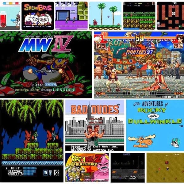 Klassisk spelkonsol med över 15 000 spel och trådlösa handkontroller | Ka-mostore