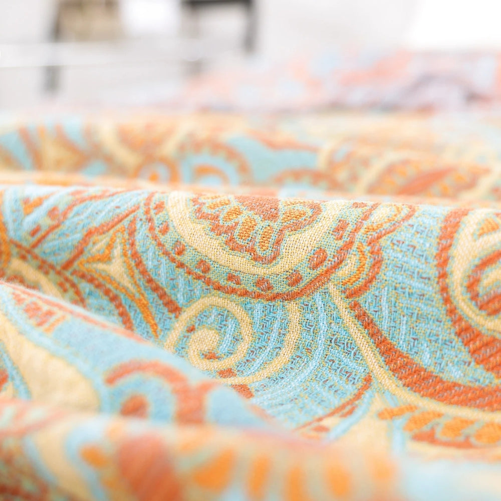 Reversible Paisley Bohemian Cotton Blanket | Ka-mostore
