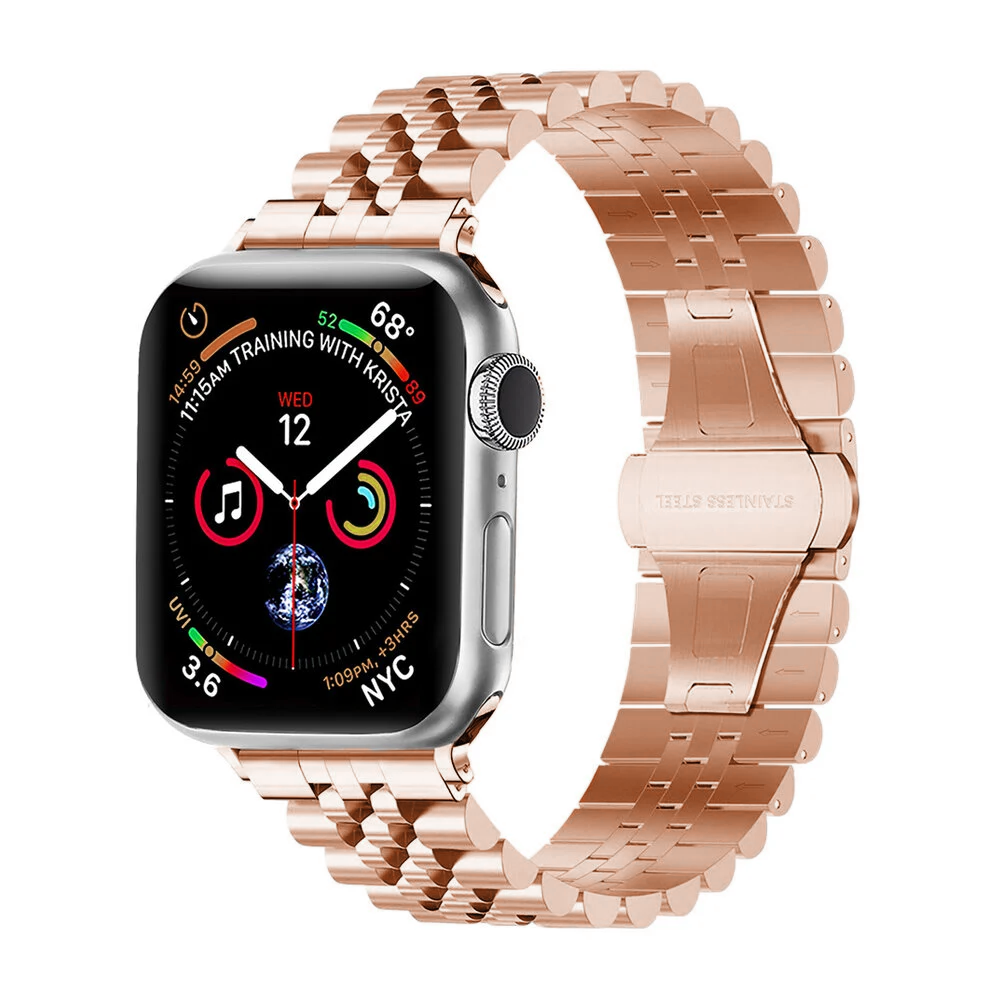 Apple-Watch-Jubiläumsarmband aus Edelstahl in Roségold