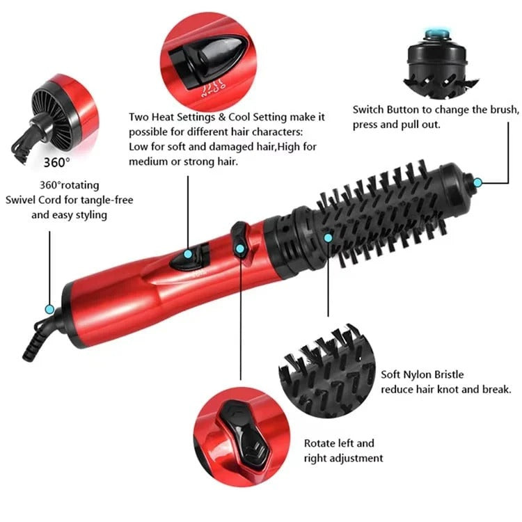 Rotating Hair Dryer Brush | Ka-mostore