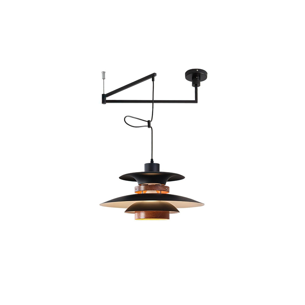 Rotating LED Pendant Light with Adjustable Brightness and Minimalist Style | Ka-mostore