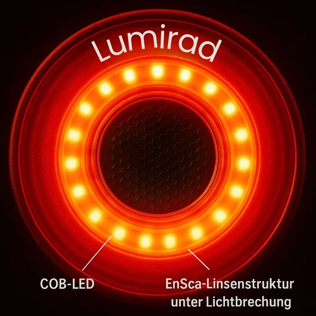 Πίσω φως ποδηλάτου Lumirad για ποδήλατο δρόμου — Φως φρένων, 6 λειτουργίες, με μπαταρία