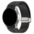 47 mm:n D-soljellinen silikoniranneke Samsung Galaxy Watch 6 Classic -älykelloon – musta
