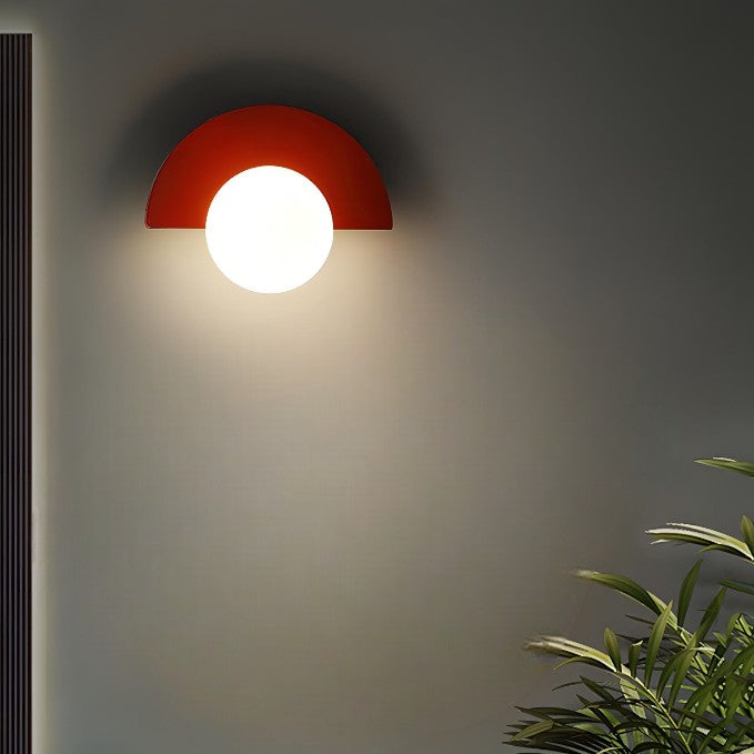 Aurelia Nordic Semicircular LED Wall Light For Living Areas That Delivers A Soft Even Glow