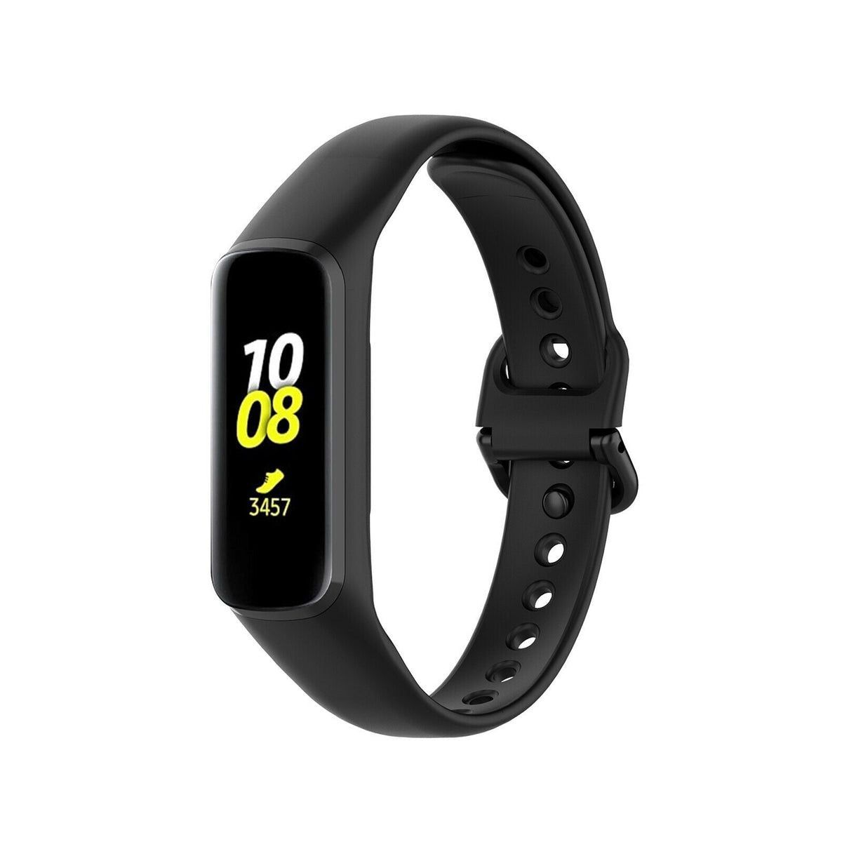Czarna silikonowa opaska Samsung Galaxy Fit 2 — kompatybilny pasek zamienny