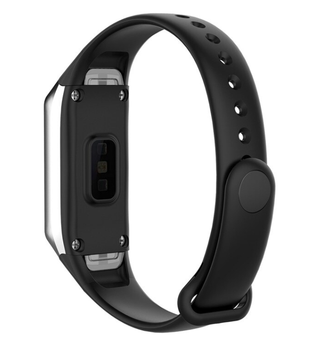 Samsung Galaxy Fit Replacement Strap — Flexible Black Silicone