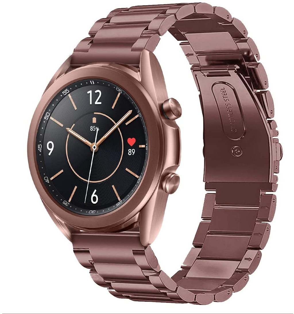 Bronzově zlatý řemínek s články pro Samsung Galaxy Watch 3 41 mm