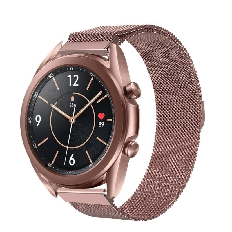 Pink Milanese Strap Compatible With Samsung Galaxy Watch 3 41mm