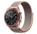 Samsung Galaxy Watch 3 41 mm nylonarmband – grått och rosa kardborreband