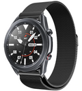 سوار ميلاني أسود من الفولاذ المقاوم للصدأ لساعة Samsung Galaxy Watch 3 مقاس 45 مم