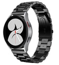 سوار ساعة Samsung Galaxy Watch 4 مقاس 44 مم — سوار روابط من الفولاذ المقاوم للصدأ باللون الأسود