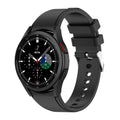 Μαύρο λουράκι σιλικόνης για Samsung Galaxy Watch 4 Classic 46mm — Σχεδιασμός ακριβούς εφαρμογής