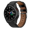 Samsung Galaxy Watch 4 Classic 46mm — Slim Black Leather Strap