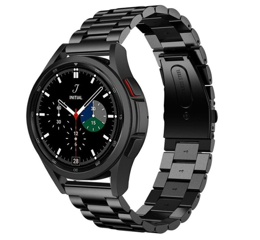 Czarny stalowy pasek 46 mm do Samsung Galaxy Watch 4 Classic