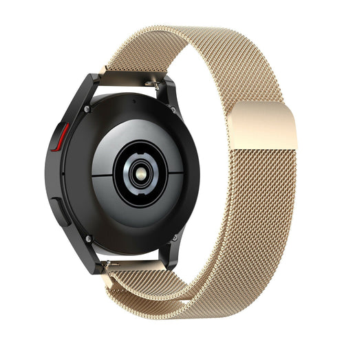 适用于三星 Galaxy Watch 7 的 40 毫米香槟色米兰尼斯表带