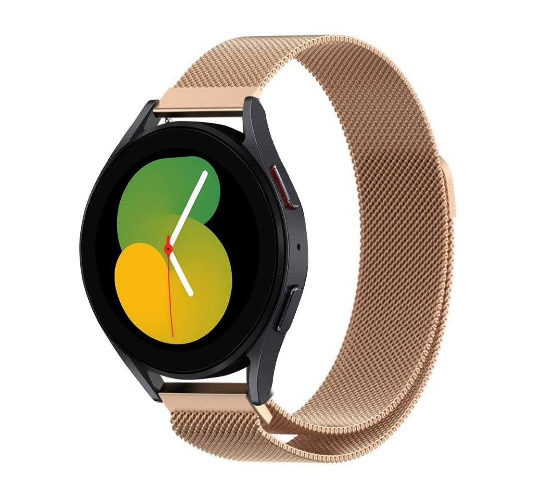 Roséguldfarvet milanesisk rem til Samsung Galaxy Watch 5 40 mm