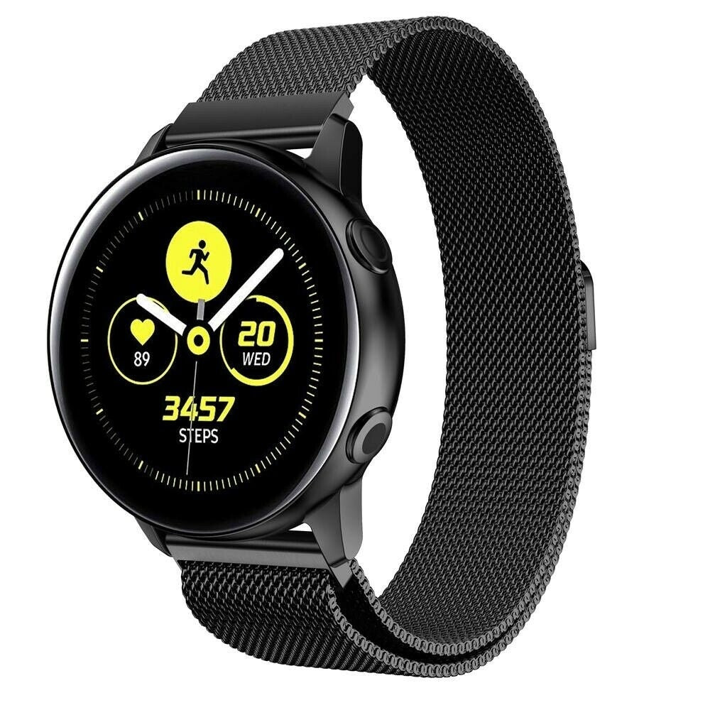 רצועת מילאנו שחורה עבור Samsung Galaxy Watch Active