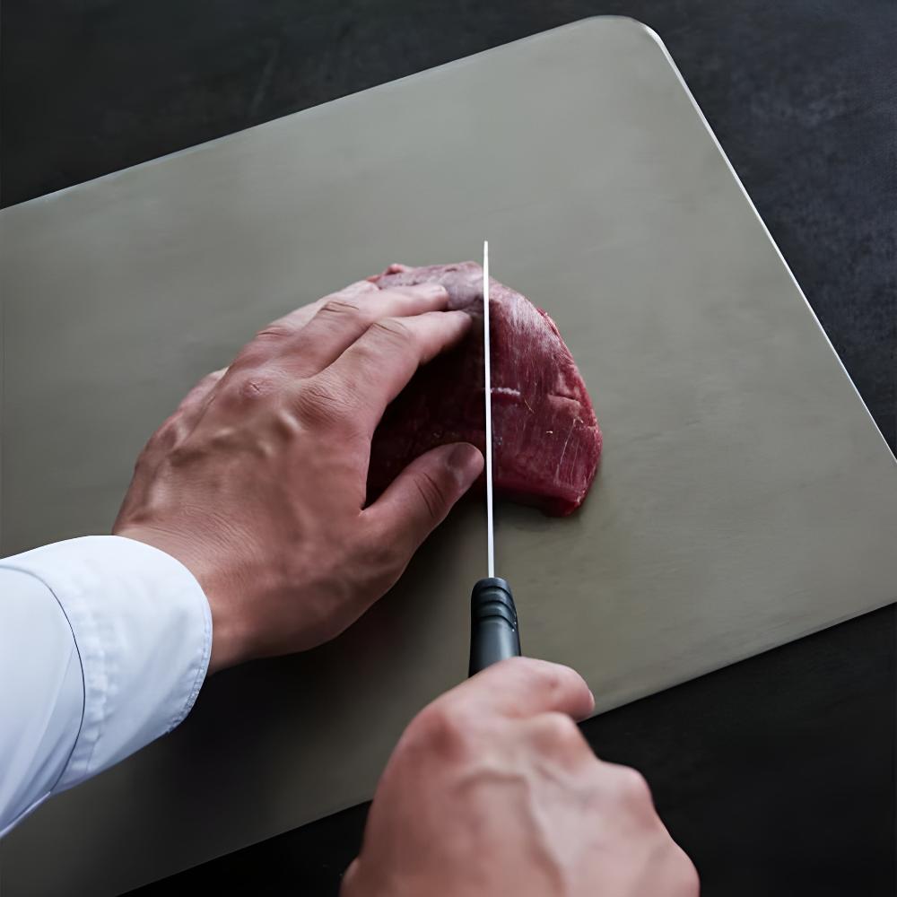 Edelora skärbräda i rostfritt stål — hygienisk, luktresistent köksskärbräda