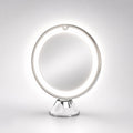 Kosmetix LED Makeup Mirror — 10× Magnification, Round Compact Design