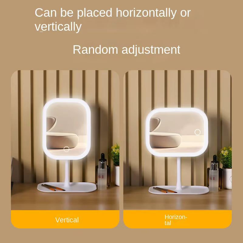 مرآة المكياج بيوتيك بإضاءة LED — 3 ألوان إضاءة قابلة للتعديل