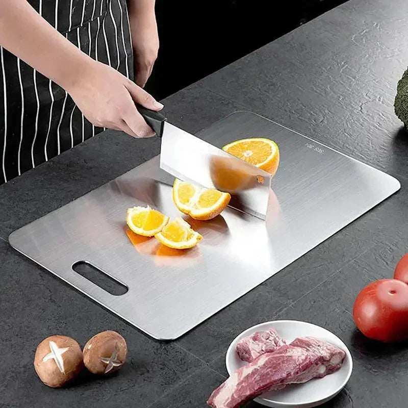 EdelBrett Stainless Steel Cutting Board — Odor-Resistant, Warp-Resistant Surface