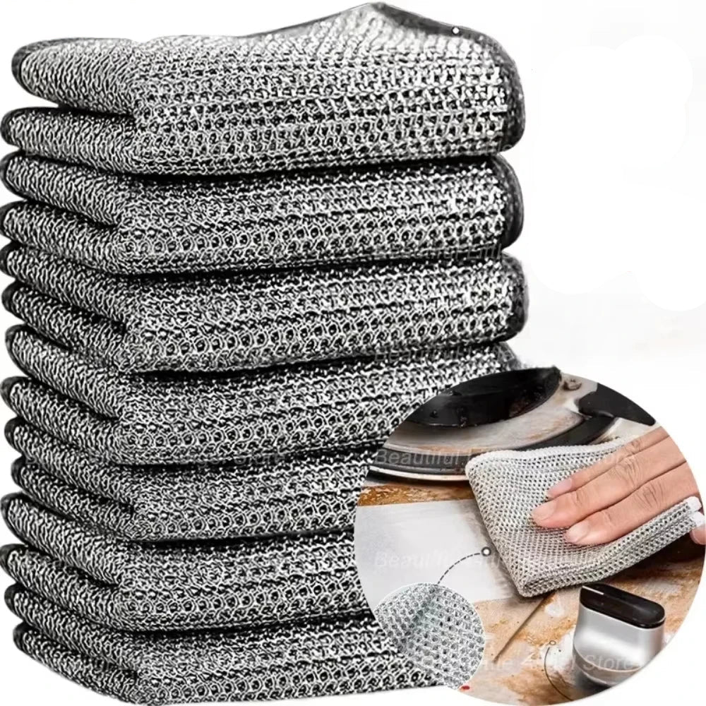 Steel Wire Dish Cloth - Reusable & Powerful Cleaning | Ka-mostore